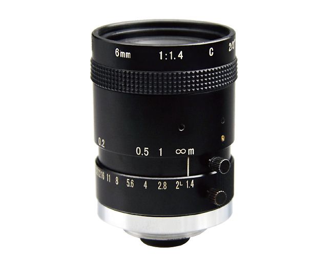 Objectif 5Mpx Focale 6mm F1.4 Monture C