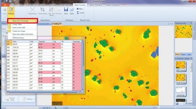 Zoom Module du logiciel de microscopie DELTAPIX
